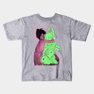 Bunny Pile Kids T-Shirt